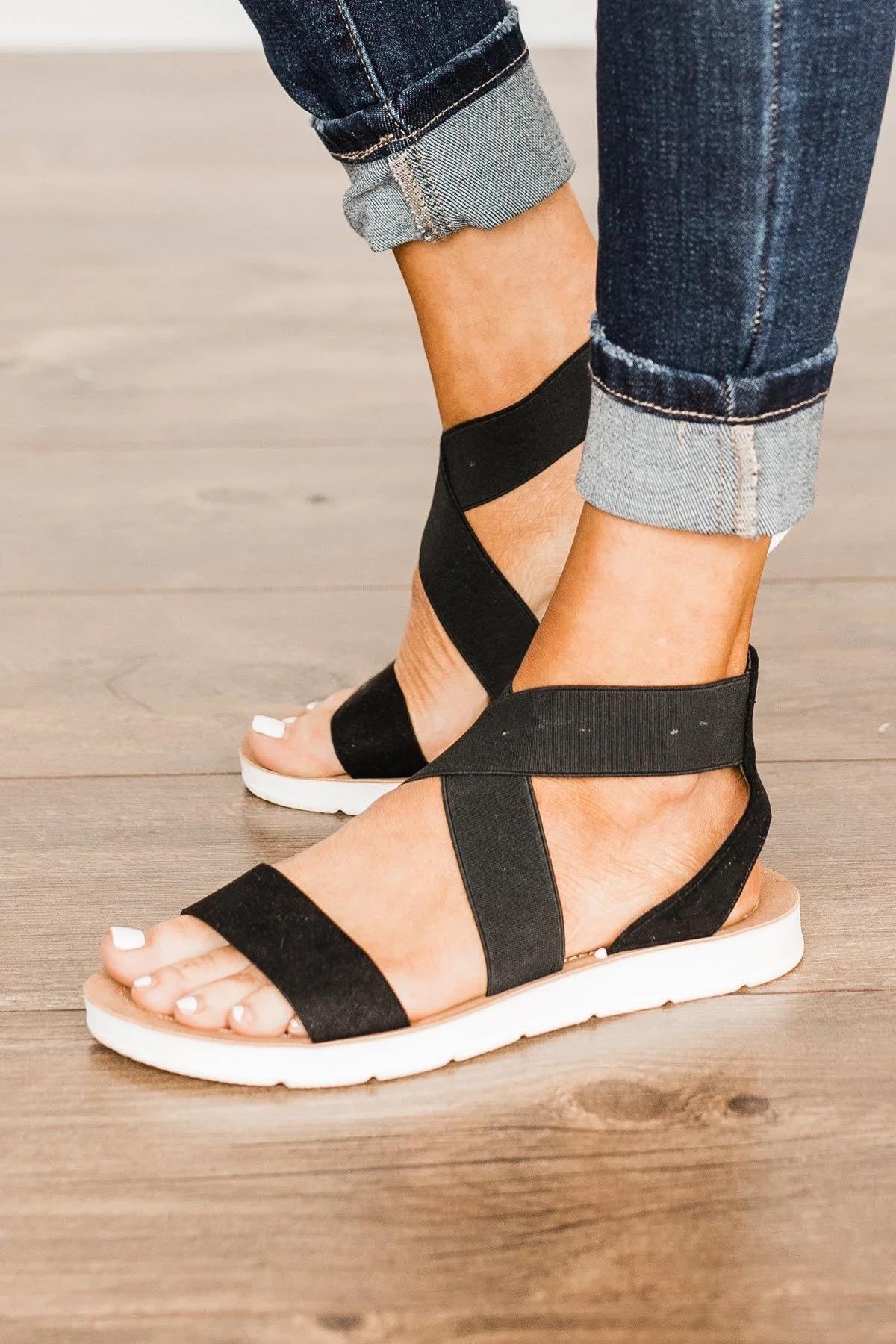 Very G Misty Black Sandals Cali Rae s Haute Spot